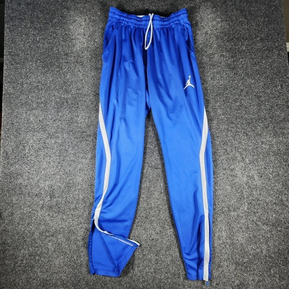 Nike Air Jordan Alpha Dry Training Pants Mens Large Blue White Stripe AJ1912-494